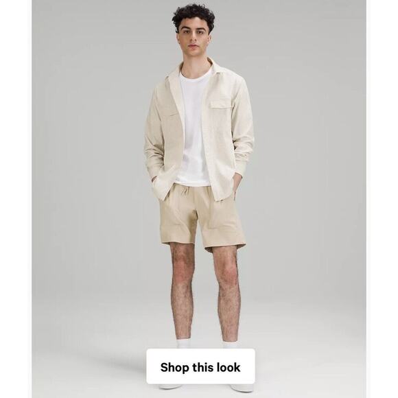 Lululemon Size S Airing Easy Overshirt Ventligh Mesh SYMC Systematic NWT $118 - Picture 2 of 7